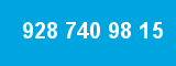 928 740 98 15 928 740 98 15